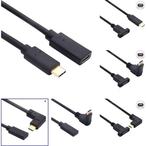 10Gbps Gen2 Type-C USB 3.1 Male to USB-C Female Extension Data 100W Charging Cable Extender Cord For Macbook/ Switch/Phone