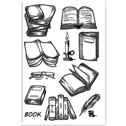 11x16CM books transparent seal clear stamps silicone seal roller stamps DIY scrapbook album / card production