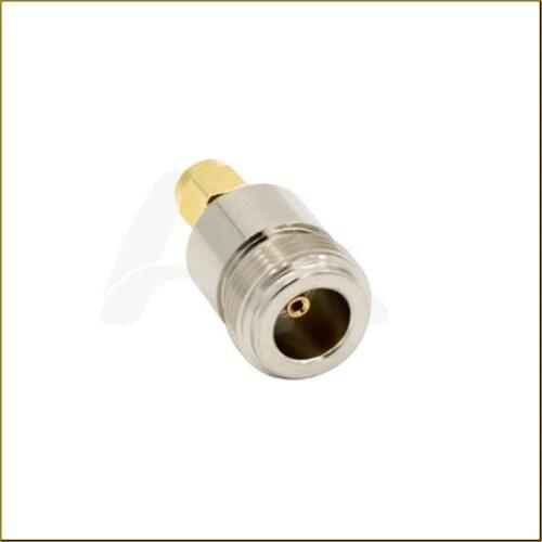2 PCS antenna RF adapter N Female to SMA male pin goldplated straight connector