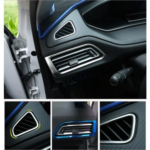 2pc for Peugeot 308 2016year outlet Decorative box dashboard Front row The outlet Sequin stickers