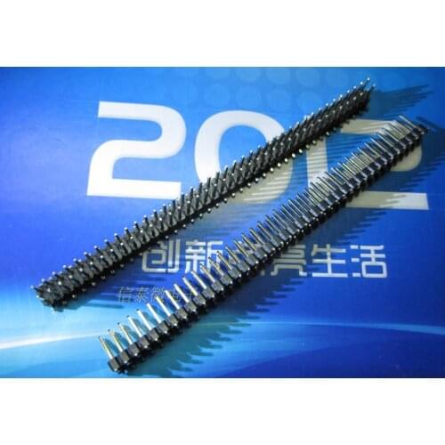 20pcs/lot) 2x40 pins Double Row 2.54 mm Pitch SMD Needle Male Pin Header