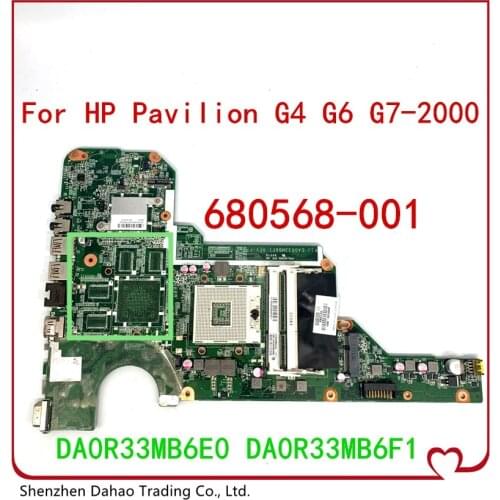 680568-001 680568-501 Mainboard for HP Pavilion G4 G6 G7 G4-2000 G6-2000 G7-2000 Motherboard DA0R33MB6E0 DA0R33MB6F1 full tested