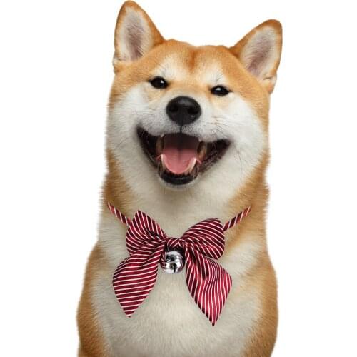 Pet Bow Tie Decorative Accessories Fashion Lovely Bow Cats Dog Tie Dogs Bowtie Dog Collar Pet Supplies Bell Necktie Collar