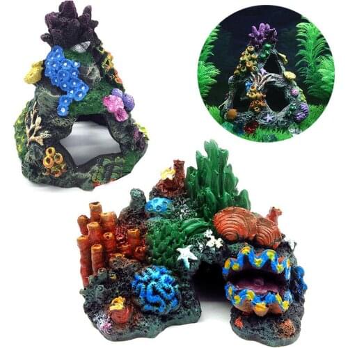 Black Turtle Fish Tank Aquarium Decoration Landscaping Resin Crafts Hiding Cave Small Fish And Shrimp Inhabit Sleeping Place