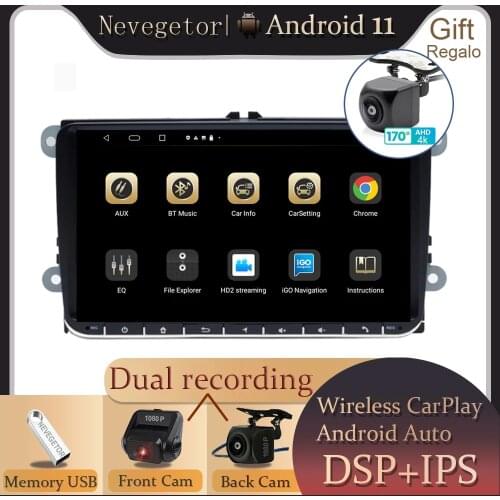 Android 10 For VW/Volkswagen/Golf/Polo/Tiguan/Passat/b7/b6/leon/Skoda/Octavia car Radio GPS Car Multimedia player