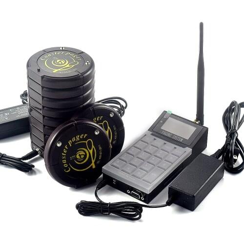 Free Logo Printing Fast Food Paging System Food Court Coaster Restaurant Guest Pager