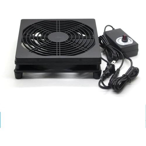 18cm 180mm large size Router amplifier silent cooler rack set top box broadband cat radiator speed adjust control 180x180x25mm
