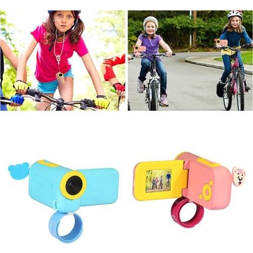 Mini Children Kids Digital Video Camera DV w/ Cartoon Stickers Christmas New Year Birthday Festival Gift for Children Boys Girls