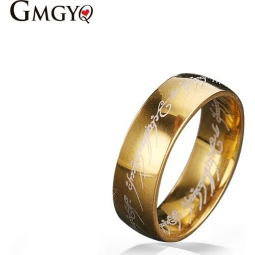 GMGYQ (1 stuks/partij) 100% Tungsten ring 316l Rvs Ring present voor mannen Graduation Jewelry Gift
