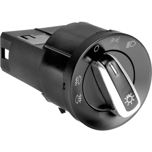 Chrome Headlight Control Switch Fog Lamp Control Switch For VW Golf MK4 Jetta 4 Bora Passat B5 Polo 9N Lupo New Beetle T5