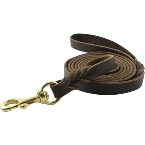 Leather Dog Leashes Dog Traction Rope Dog Leashes for Large Dogs