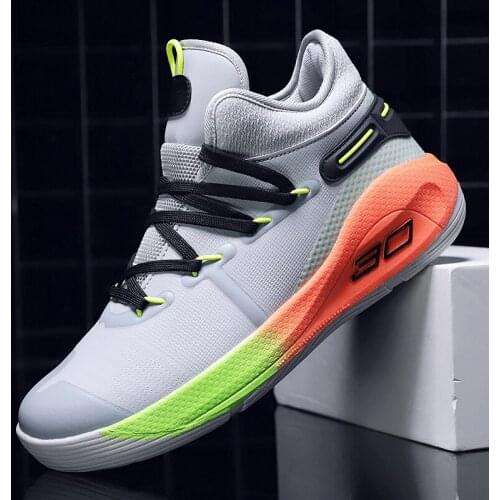 Sneakers Men Running Shoes Air Cushion Rubber Casual Sneakers Mesh Breathable Basketball Trainers Lightweight Big Size 46