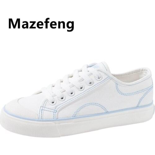 2021 Spring Autumn New Style Women Vulcanized Solid Shoes Sneakers Ladies Lace-up Casual Shoes Breathable Walking Canvas Shoes