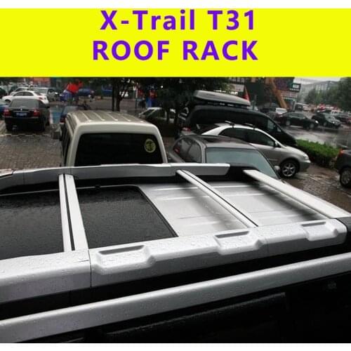 DUAL-HO 2Pcs Roof bars For NISSAN X-Trail T31 2007-2013 Alloy Side Bars Cross Rails Roof Rack Luggage Carrier