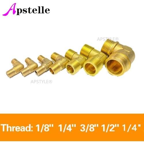 Brass Hose Barb Fitting Elbow 6mm 8mm 10mm 12mm 16mm To 1/4 1/8 1/2 3/8" BSP Male Thread Barbed Coupling Connector Joint Adapter