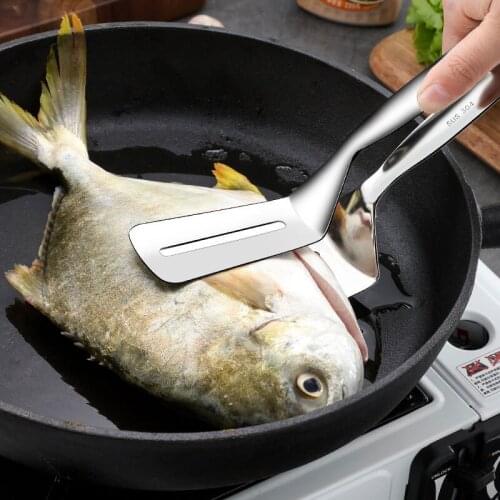 Fried Fish Shovel Kitchen Household Stainless Steel Cookware Fried Fish Shovel Steak Shovel Shovel Spatula Steak Clip Bread Clip