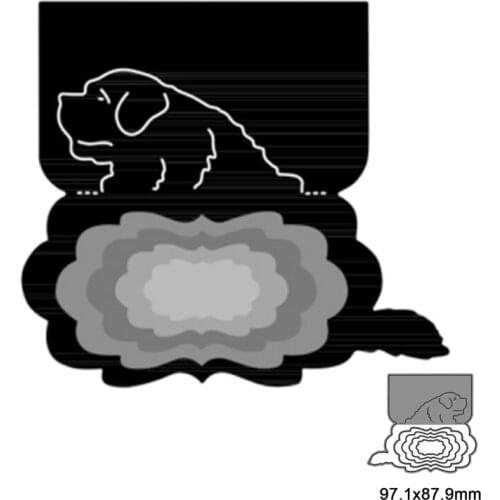 Cute Loyal Dog Metal Cutting Dies For Scrapbooking Photo Album Card Paper Embossing Craft DIY Die Cut 2021 New