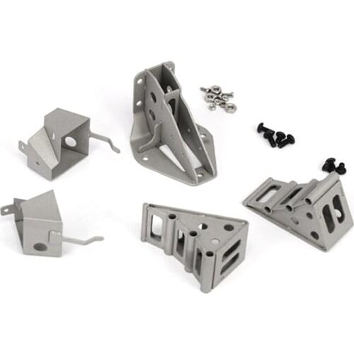 Metal Spare Tire Frame Anti-slip Tire Wheel Mounting Bracket Holder for Tamiya 1/14 RC Tractor Trailer DIY Upgrade Kit