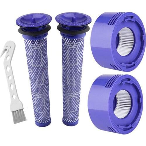 Vacuum Filter Set Pre-Filters HEPA Post-Filters Compatible with Dyson V7 V8 Absolute Animal Cordless Vacuums Spare Part replace