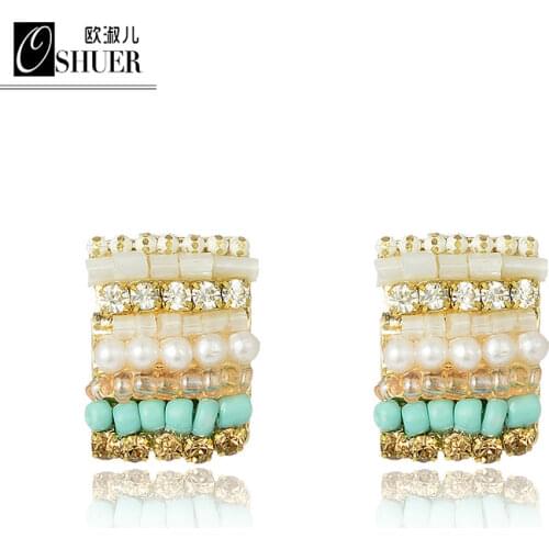 New Earrings for Women Cute Fashion Jewelry Accessories Multicolor Brand Gifts