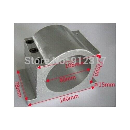 NEW Cast aluminium 80mm spindle fixture for 1.5kw/2.2kw spindle motor