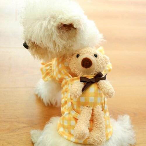 Cat Dog Pet clothes for small dog Summer cute sweater spring cat cute teddy bear for Chihuahua Shih Tzu Sweatshirt Teddy