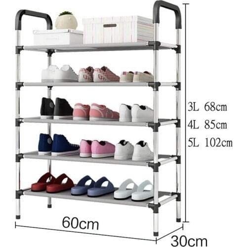 Storage Shoe Rack Hallway Cabinet Organizer Holder 3/4/5 Layers Assemble Shoes Shelf Home Living Room Furniture Shoe Racks
