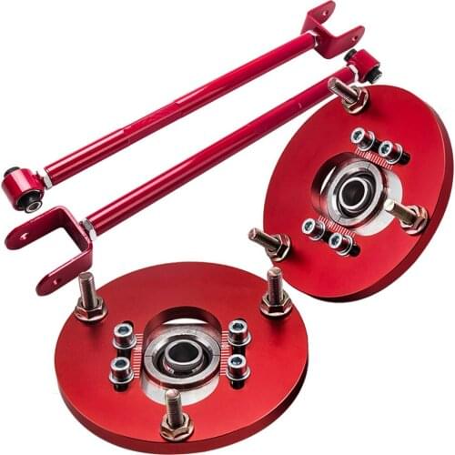 2PCS Front Coilover Control Arm Camber Plate For BMW 3 Series E46 1998-2005 Top Upper Mount For 316, 318, 320, 323, 325,330, M3