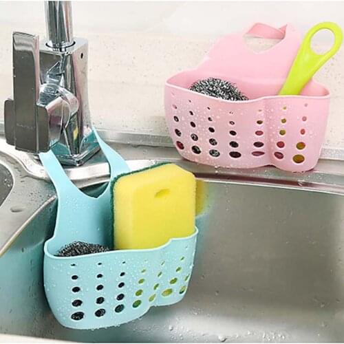 Portable Sink Shelf Soap Sponge Drain Rack Storage Basket Bag Faucet Holder Sink Kitchen Accessories
