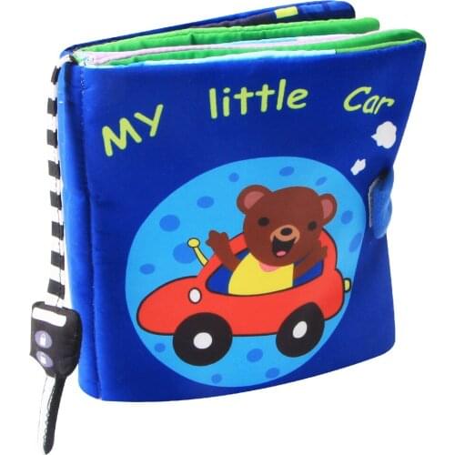 Boys Development Baby Cloth Book traffic car Early Educational Interactive Montessori Soft Fabric Quiet Book Toys For Boy Babies
