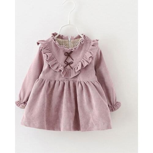 Spring Newborn Baby Girls Princess Dress Party Dresses for Girls Long Sleeve Birthday Dresses Infant Outerwear Clothes Clothing