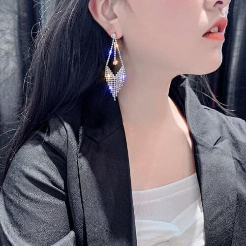 Iutopian Spring Arrival Korean Style Fashion CZ Luxurious Drop Dangle Earrngs For Woman Gift #IUE373