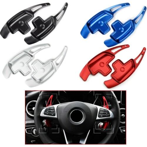 Yubao 2pcs Steering Wheel Shift Paddle Metal Extender For Mercedes Benz A B C E GLA GLC GLE