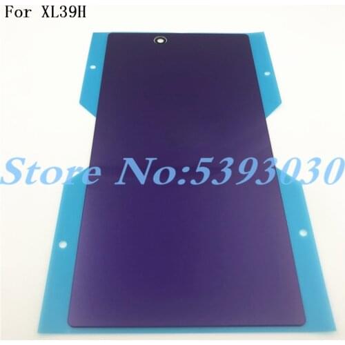 Original For Sony Xperia Z Ultra XL39H XL39 C6802 C6806 C6833 Rear Back Glass Battery Cover Door Housing Parts With Logo