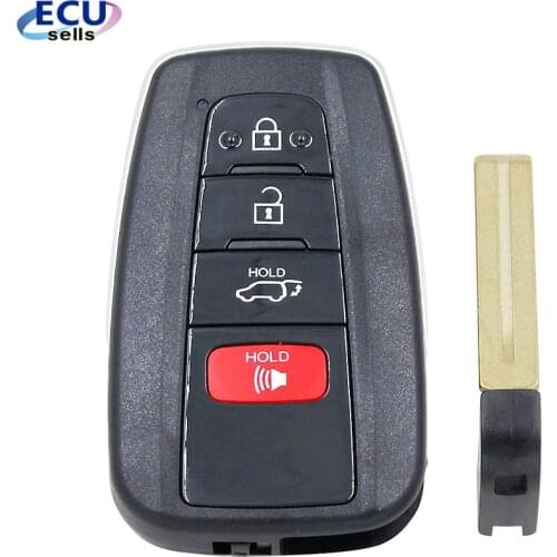 Replacement Smart Remote Key Shell Case Fob 3B for Toyota C-HR Camry Avalon RAV4 Prius 2018-2019