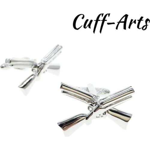 Cufflinks for Men Crossed Double Barrel Shotguns Cufflinks Mens Cuff Jewelery Mens Gifts Vintage Cufflinks by Cuffarts C10296