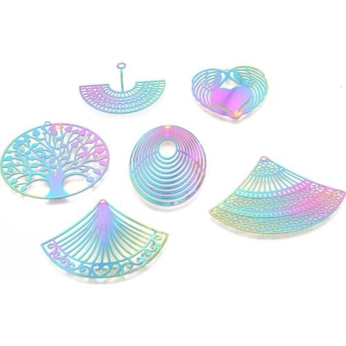 2 Pcs Jewelry Multicolor Color Computer Tablet Circular Water Drop Earrings Women New Fashion Cat Earrings Jewelry Wholesale