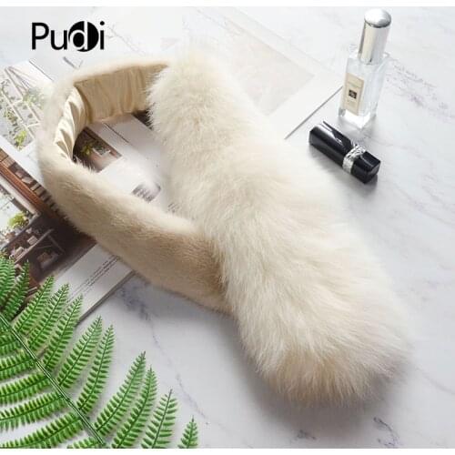 Aorice Women Real Fox Mink Fur Winter Warm Scarf Ring Brand New Genuine Fox Fur Mink Fur Pathwork Scarves Rings SF845