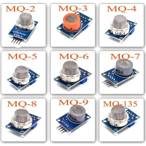 1pcs MQ Series Sensors MQ-135 MQ-2 MQ-3 MQ-4 MQ-5 MQ-6 MQ-7 MQ-8 MQ-9 Detecting Gas Smoke Sensor With MQ Socket Base