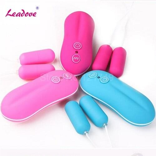 10 Speed G Spot Dual Bullet Vibe Vibrator Wired Remote Control Vibrating Double Eggs Sex Toys for Woman Masturbation TD0072