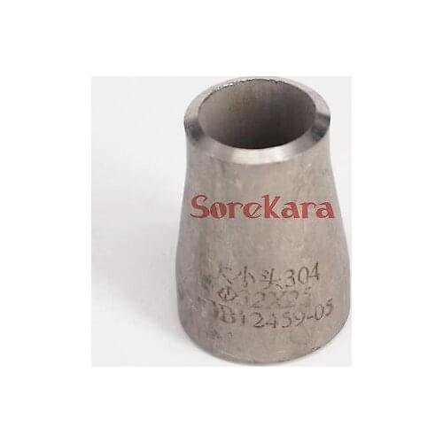 34x27mm 304 Stainless Steel Concentric Reducing Butt Welded Pipe Fitting Water gas Oil