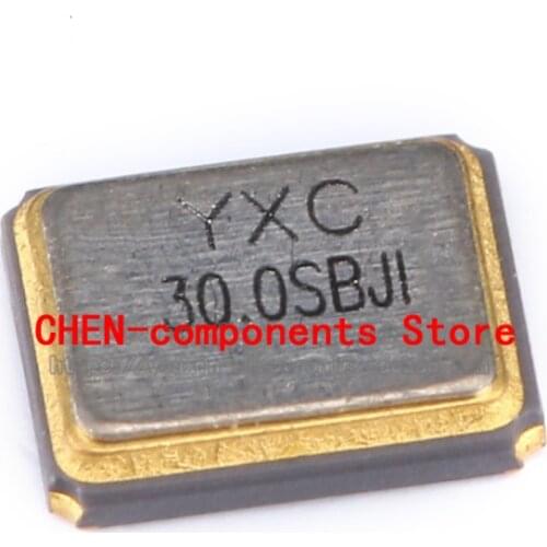 5pcs SMD passive crystal YSX321SL 30MHz 10ppm 20pF X322530MSB4SI 4 feet