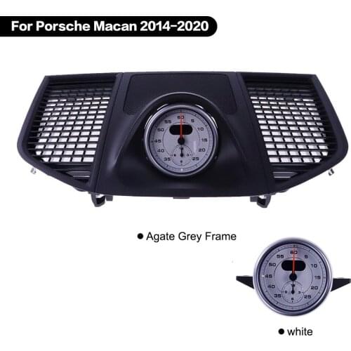 Car Stopwatch For Porsche Macan 2014 - 2020 Interior Dashboard Center Clock Compass Time Electronic Meter Clock Accessional