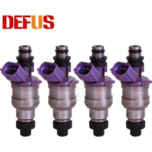 DEFUS 4PCS OE 195500-2110 Fuel Injector Nozzle Bico For Ford Festiva 1.3L L4 90-93 CME4684 F0BZ9F593A B37613250 FJ71 4G1232 NEW