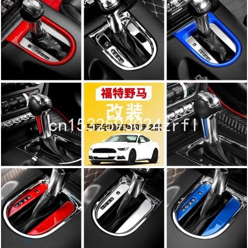 For Ford Mustang 15-19 refit center shift lever gear shift modify interior parts sticker