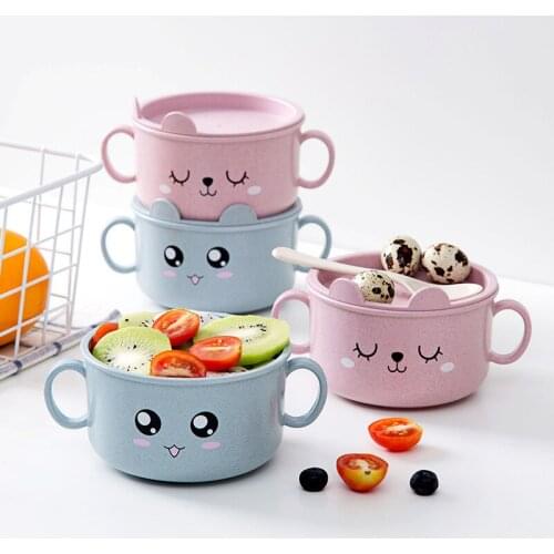 Hot Baby Bowls Plate Tableware Children Food Container Placemat Dishes Infant Feeding Bowl Child Kids Feed Plate