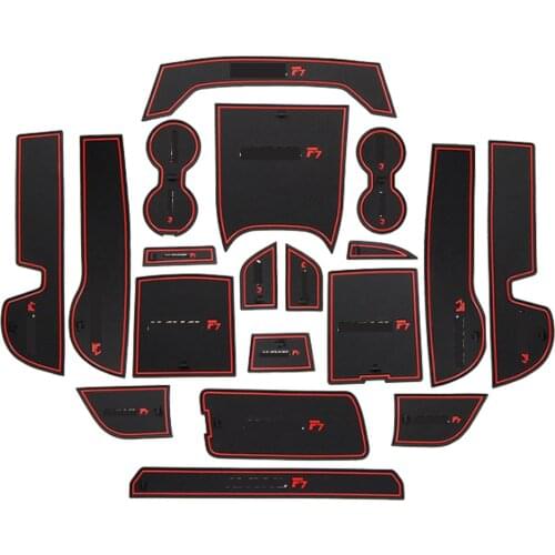 19Pcs For Haval F7 F7X 2019 2020 Interior Non-Slip Mat Door Groove Pad Non-toxic Rubber Gate Slot Cup Cushion Accessoris