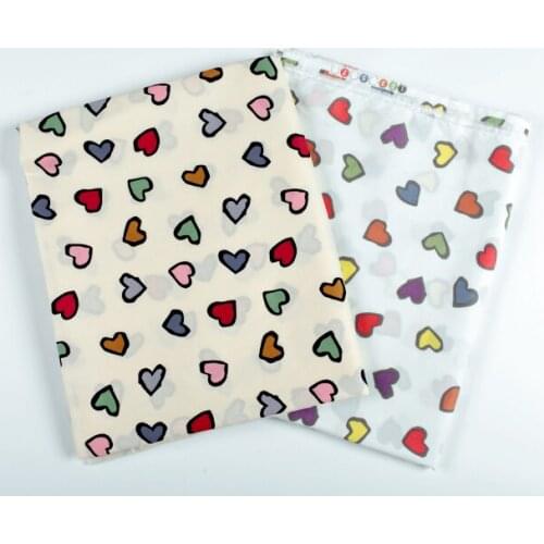 Colorful Love Series Cotton Fabric Patchwork DIY Quilting Sewing Fat Quarters Tissue Telas Tilda Needlework
