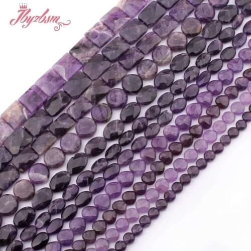 Mixed Shape Amethysts Crystal Beads Natural Stone Beads For DIY Necklace Bracelat Earring Jewelry Making Loose 15" Free Shipping