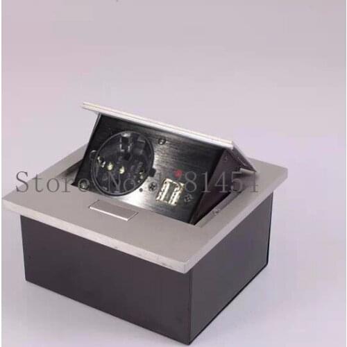 NEW Small Pop Up Socket ,EU/USA/Universal power + 2*charge USB +1*red led light ,Pop up socket